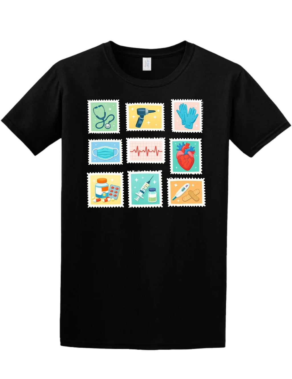 Healthcare Stamps Tee and Crewneck