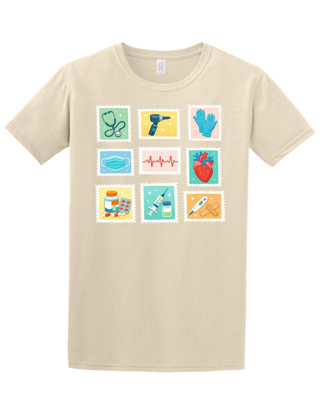 Healthcare Stamps Tee and Crewneck