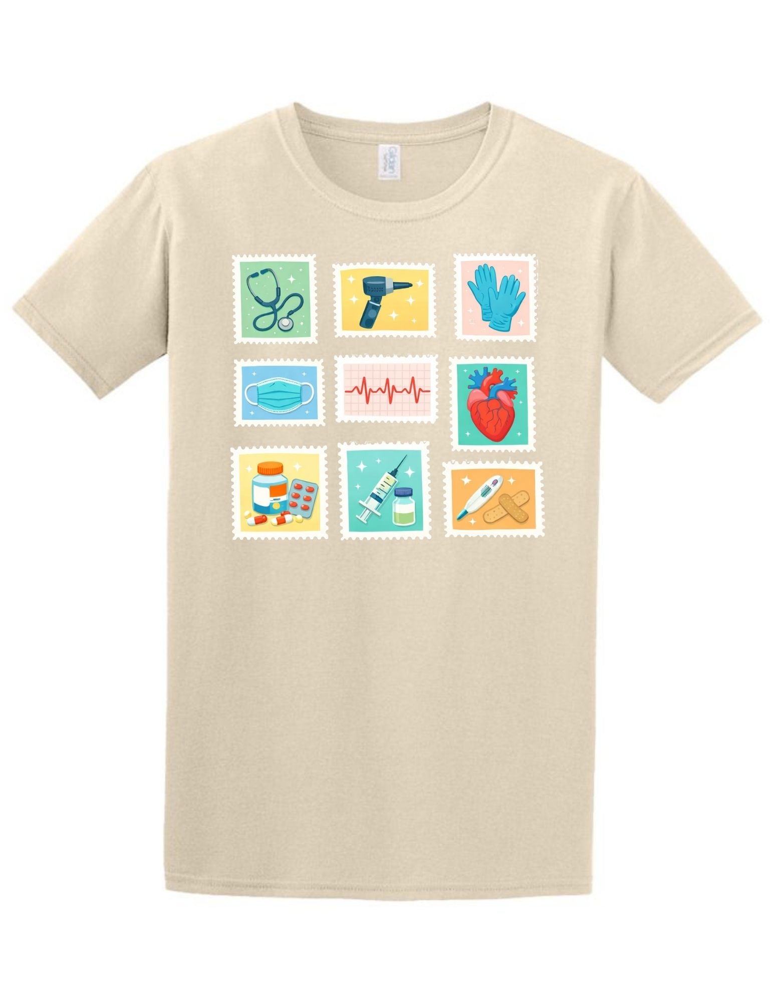 Healthcare Stamps Tee and Crewneck