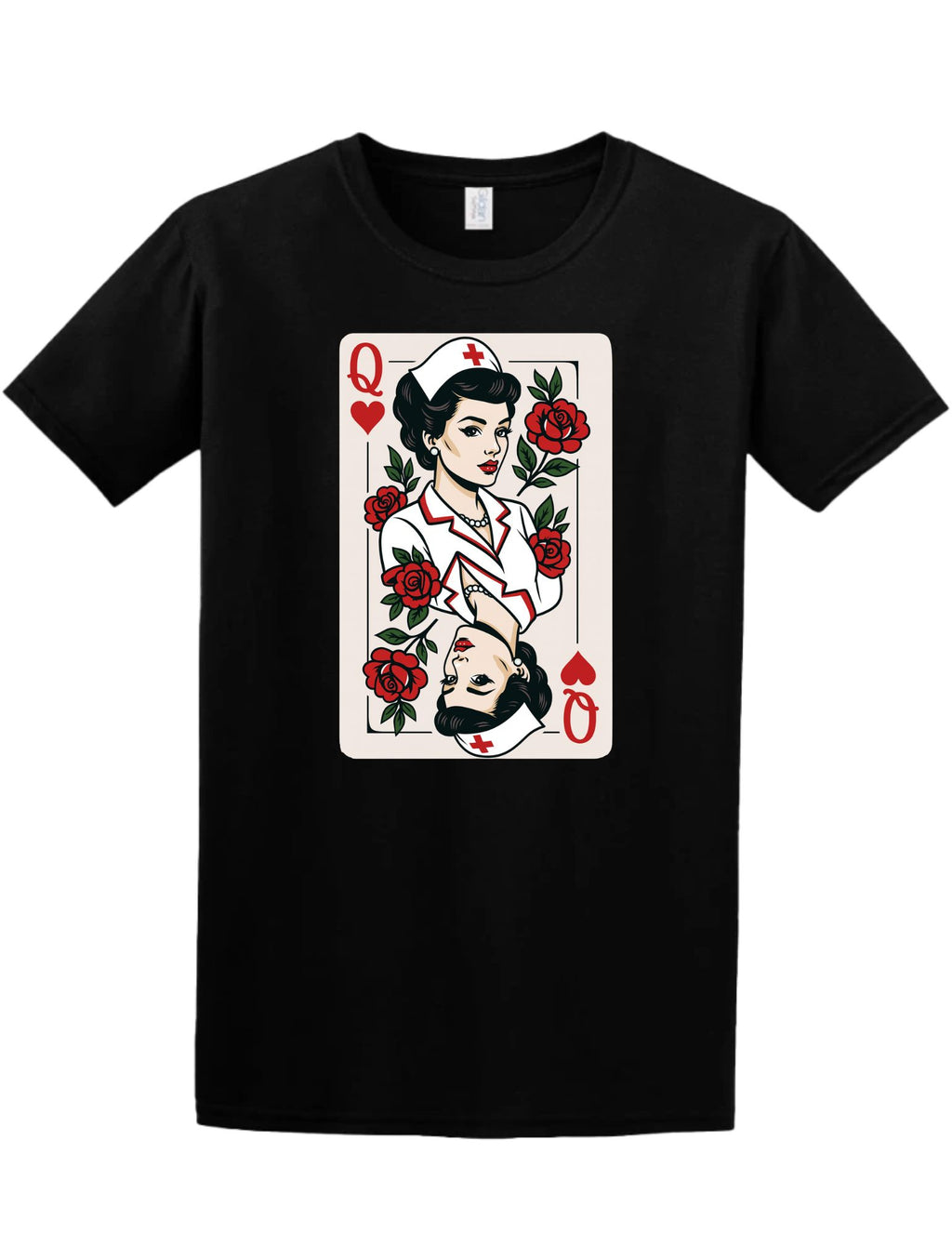 Nurse Queen of Hearts Tee and Crewneck