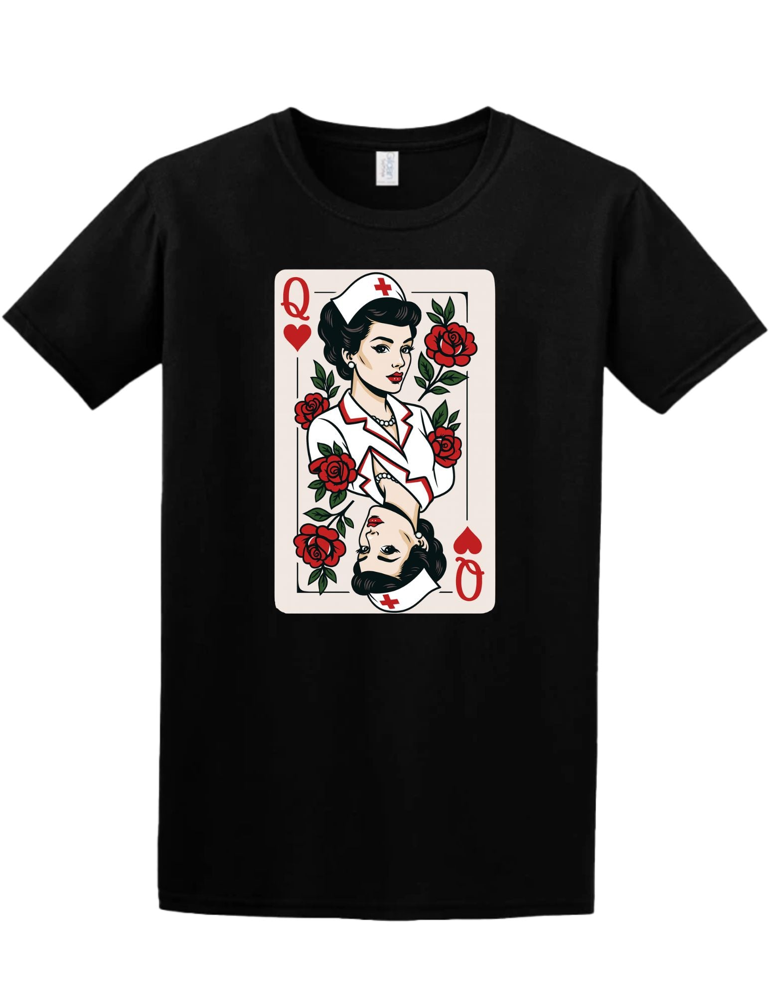 Nurse Queen of Hearts Tee and Crewneck