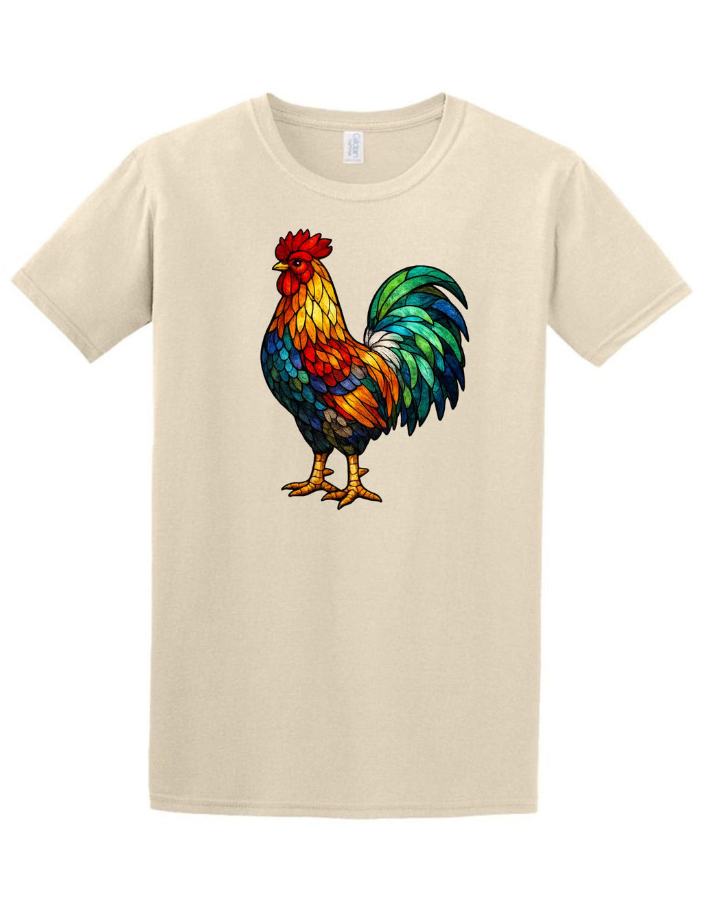 Stained Glass Rooster Tee and Crewneck