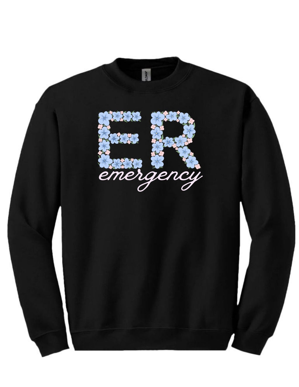 Floral Emergency Tee and Crewneck