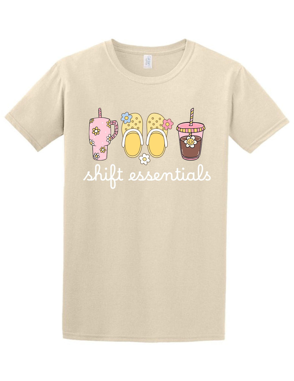 Shift Essentials Tee and Crewneck
