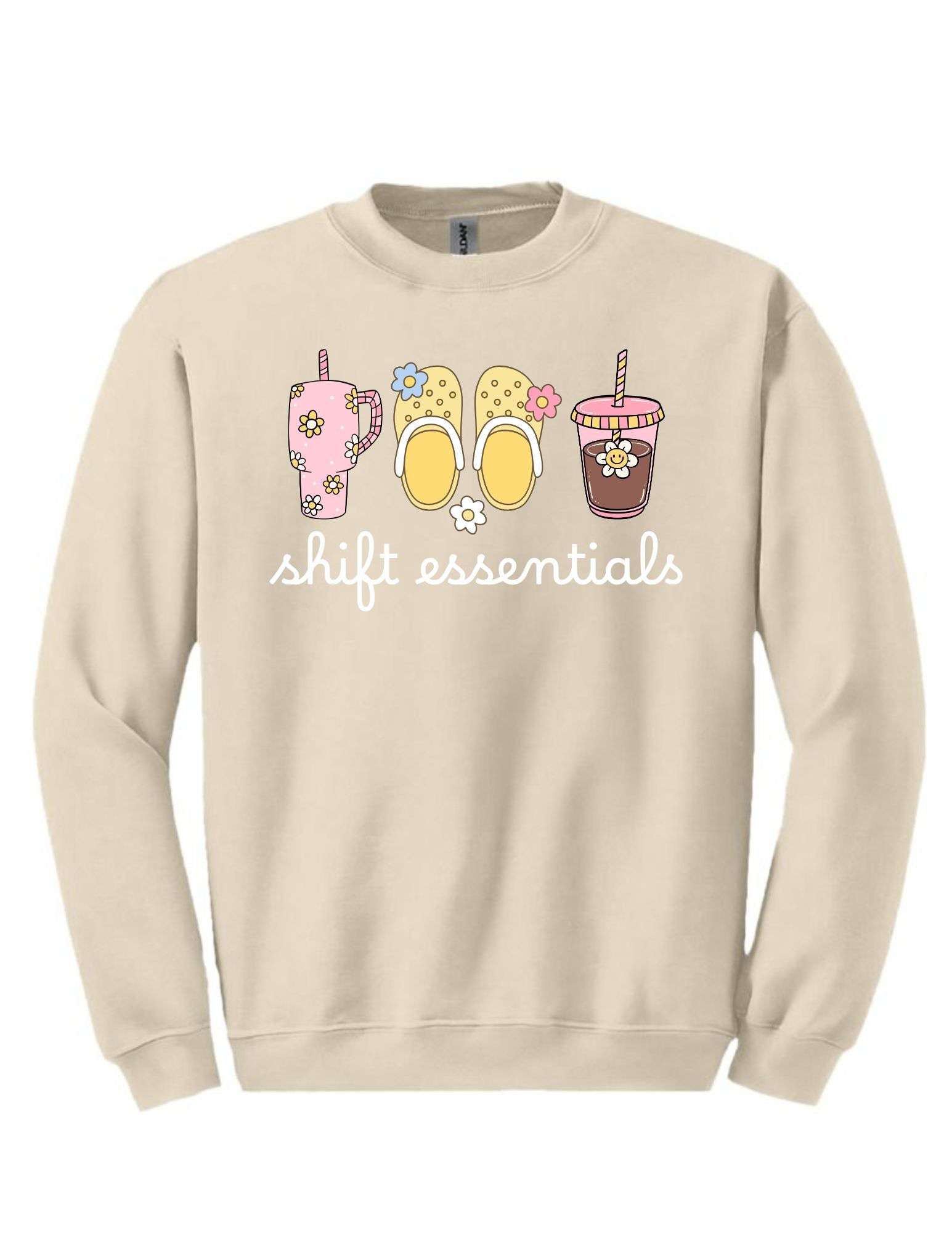 Shift Essentials Tee and Crewneck