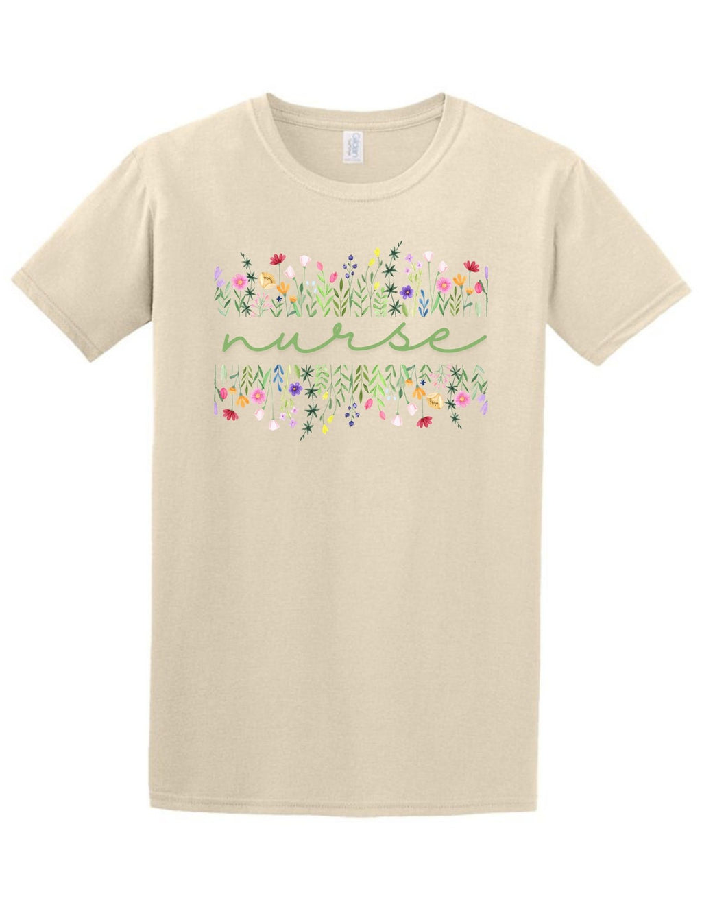Floral Nurse Tee and Crewneck