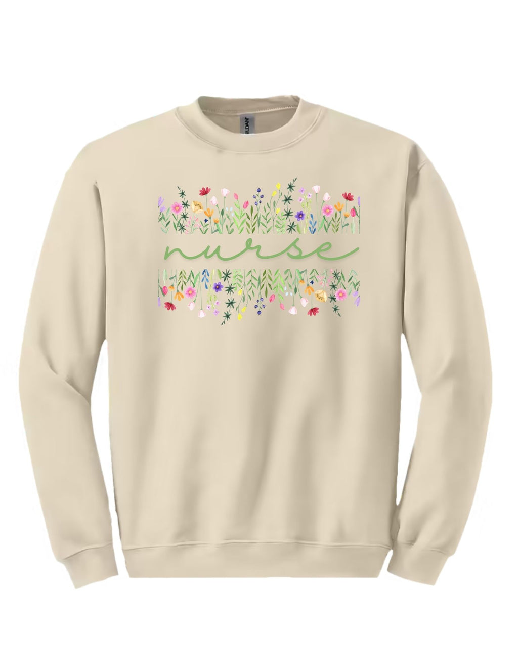 Floral Nurse Tee and Crewneck