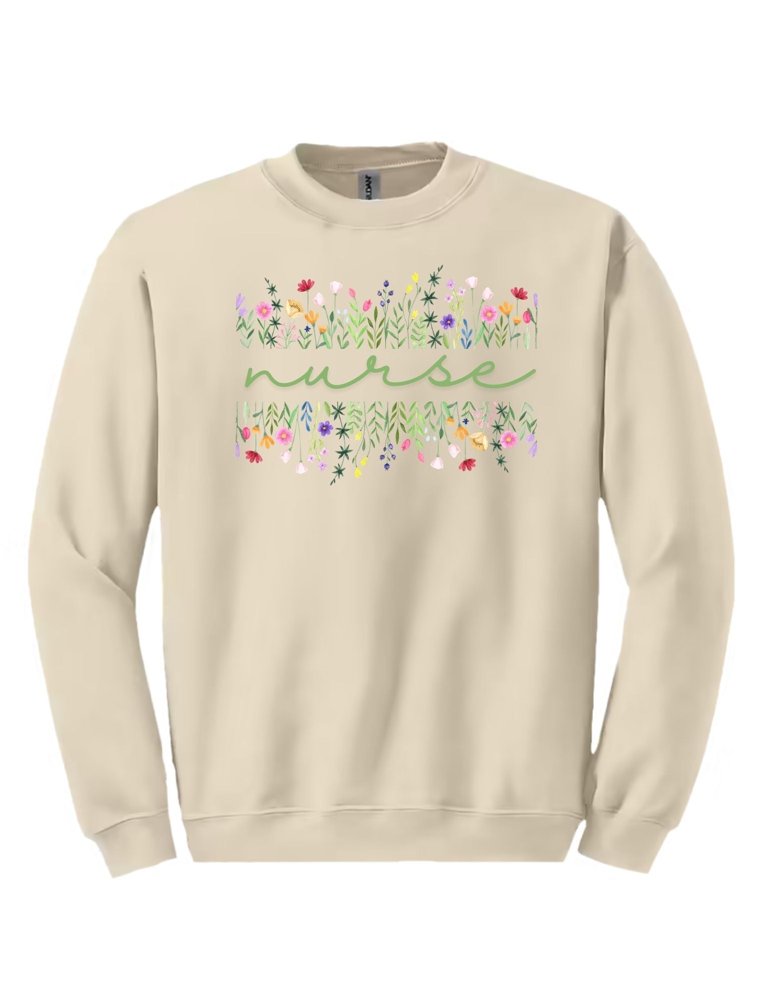 Floral Nurse Tee and Crewneck